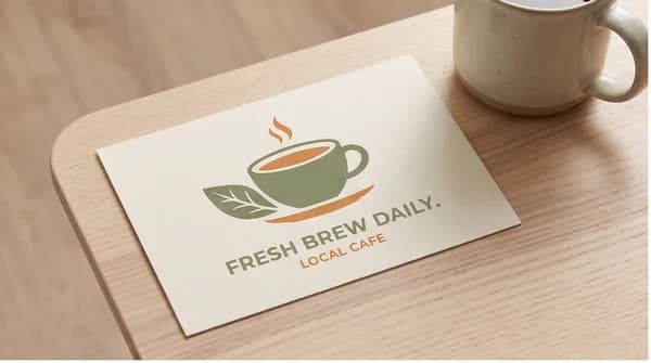 A promotional postcard for a fictional local business.