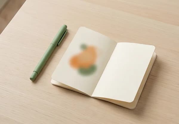 An illustrative set of branded promotional items on a business-event table.