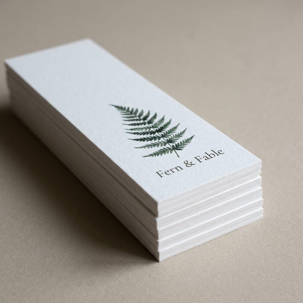 Printed samples showing Premium Matte Cover paper