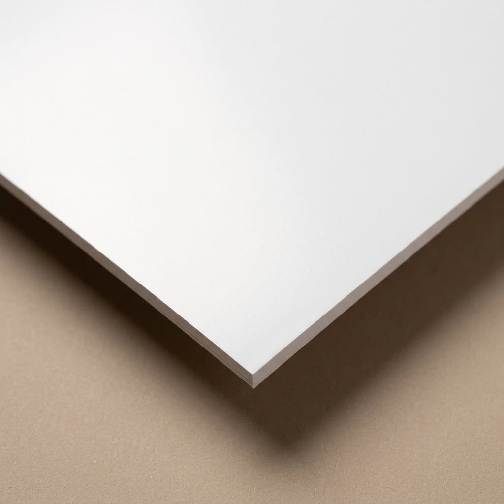 Printed samples showing Silk Satin paper
