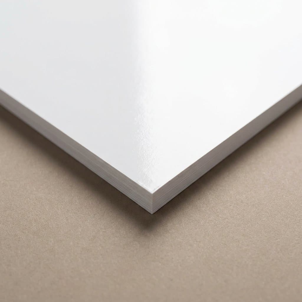 Printed samples showing Ultra Thick Gloss paper