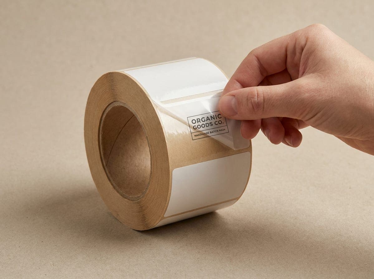 Printed samples showing Clear BOPP Label paper