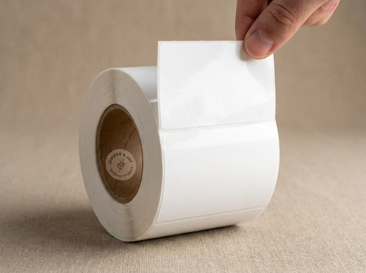 Printed samples showing White BOPP Label paper