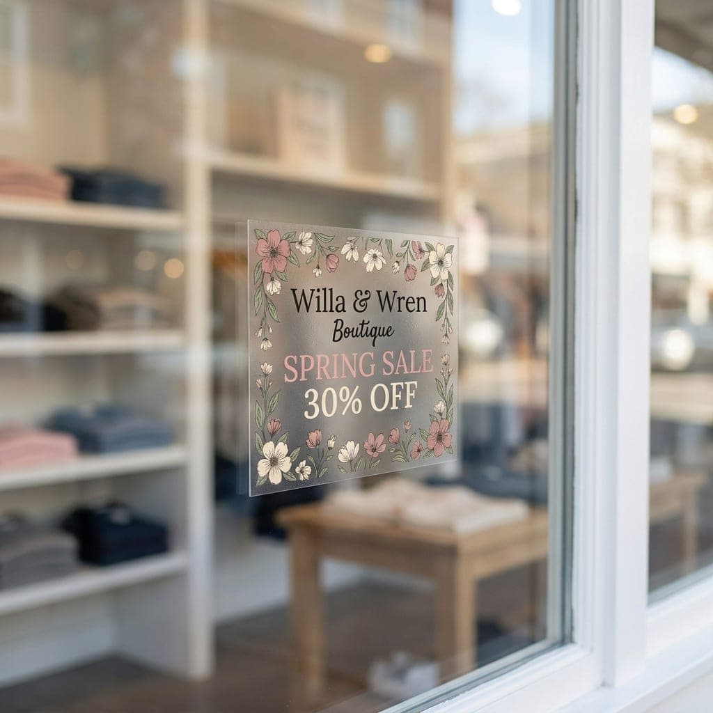 Window Clings layout inspiration