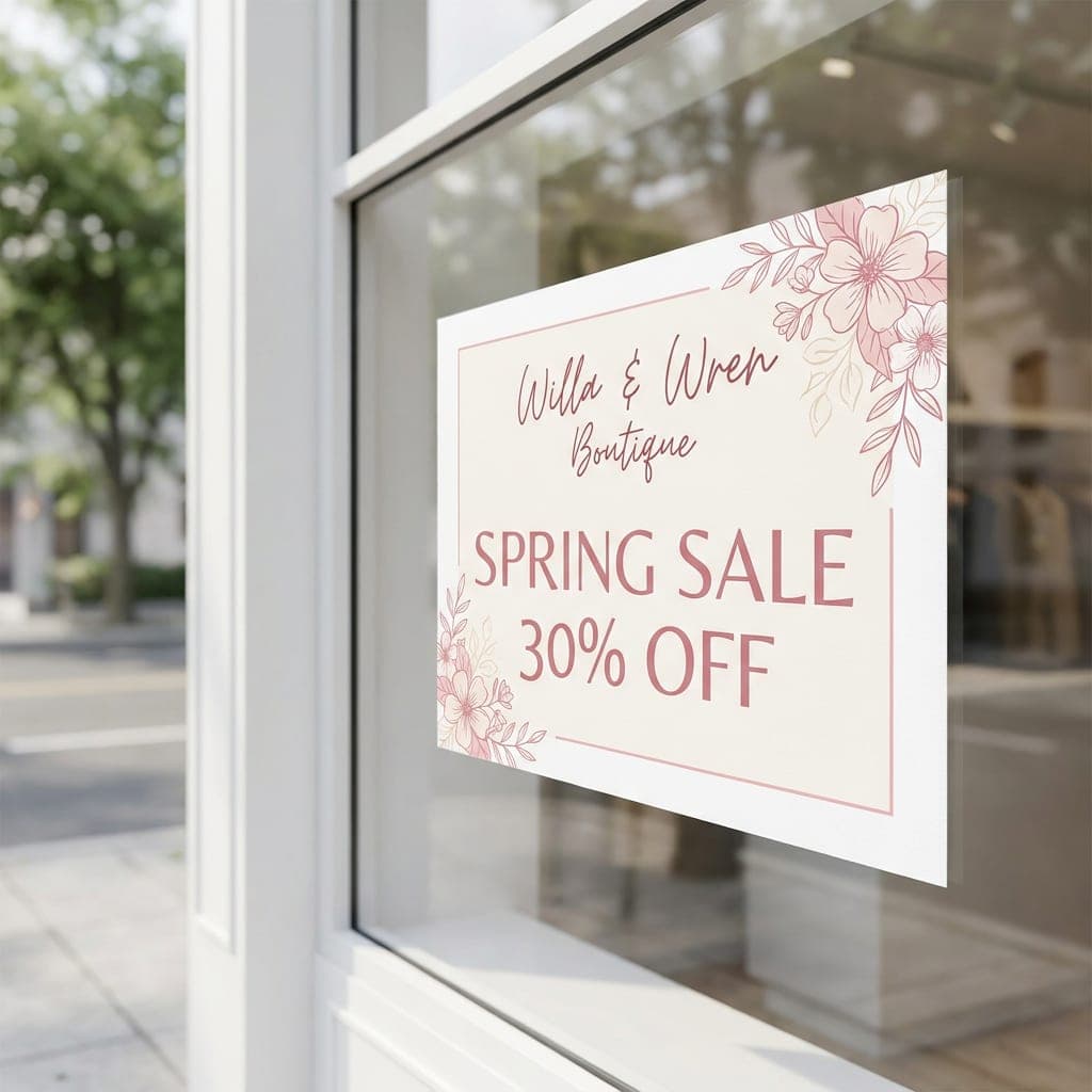 Store announcement design inspiration
