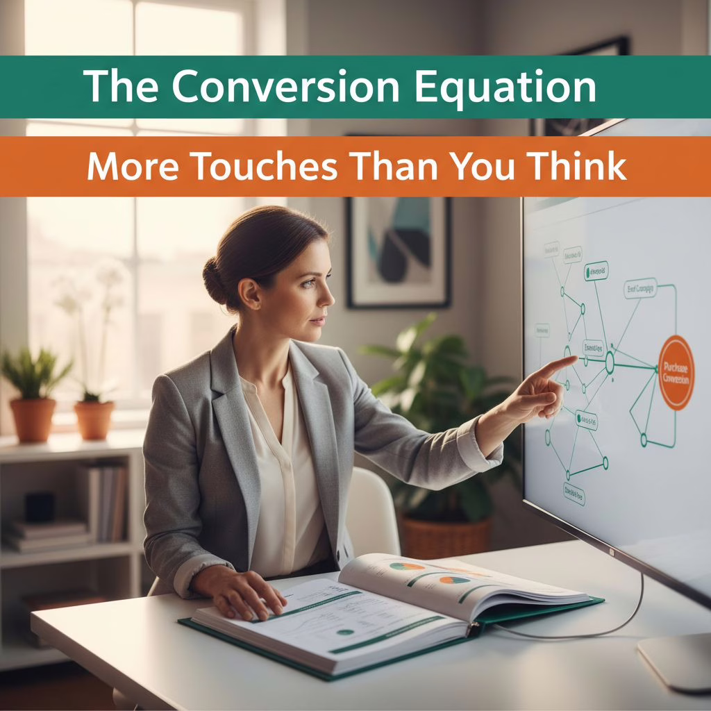 Marketing illustration: The New Rule for Sales: Why Boca Raton Businesses Need 7-13+ Marketing Touches