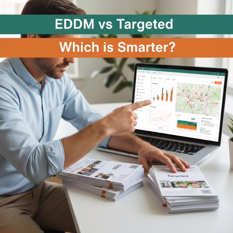 Marketing illustration: EDDM vs. Targeted Direct Mail: Choosing for ROI in Boca Raton