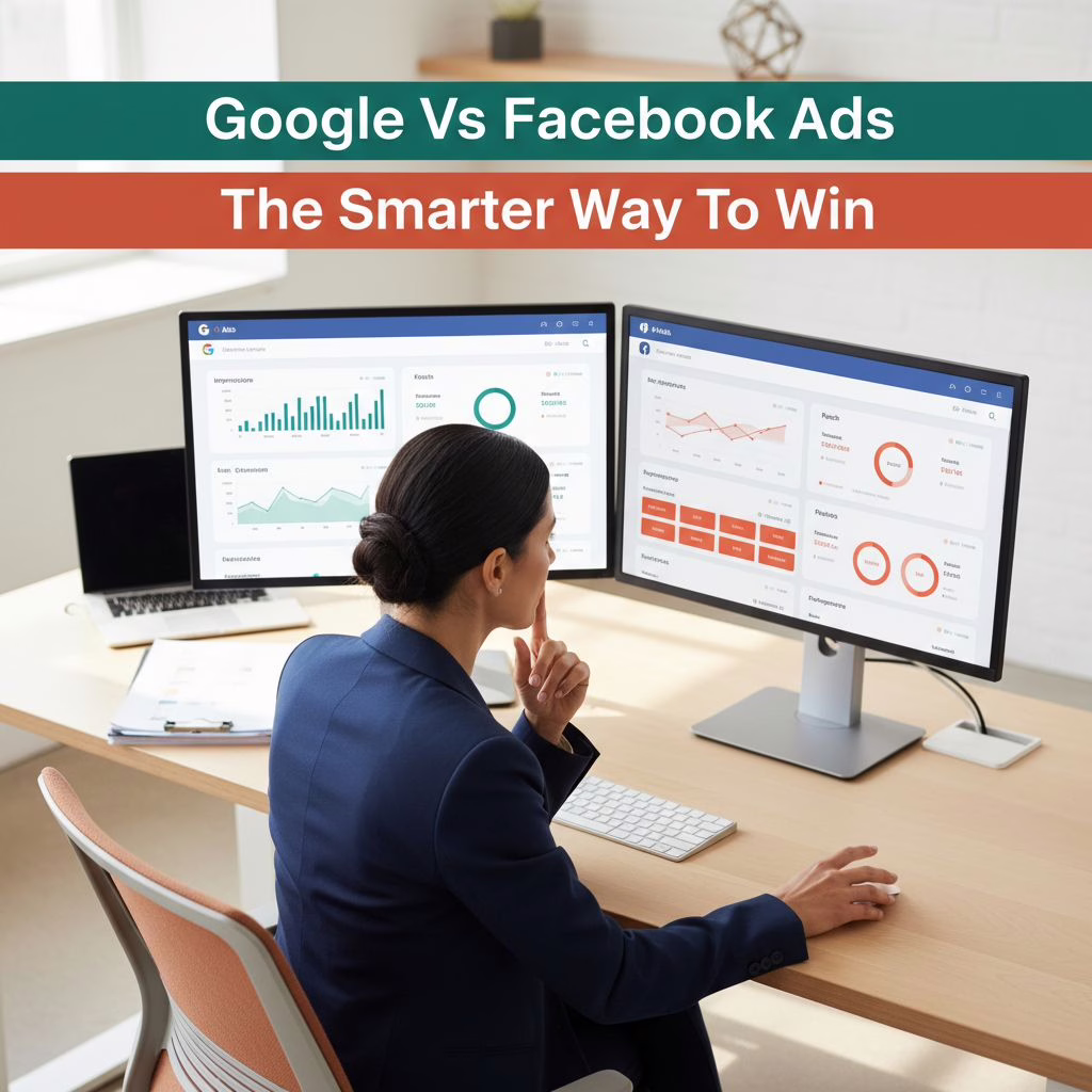 Marketing illustration: Google Ads vs. Facebook Ads: How to Allocate Your Budget