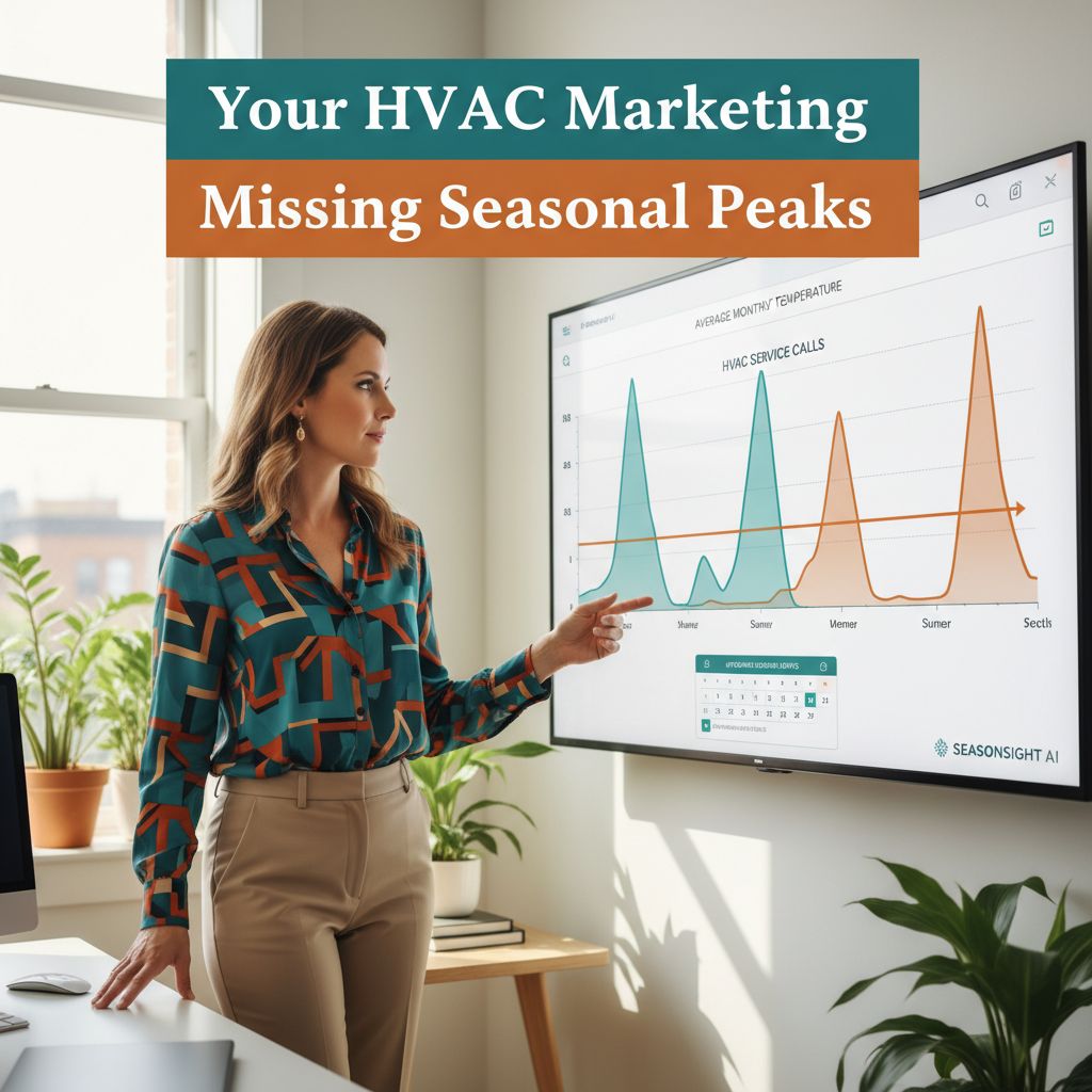 Marketing illustration: Data-Driven Seasonal Marketing: Your HVAC Business Advantage