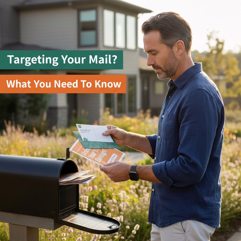 Marketing illustration: Maximize Your Direct Mail ROI: EDDM vs. Targeted Mail in Palm Beach County
