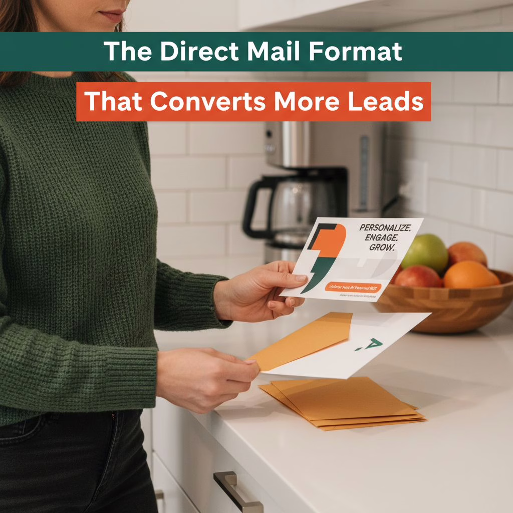 Marketing illustration: Postcards vs Letters: Choose the Right Direct Mail Format for Your Campaign