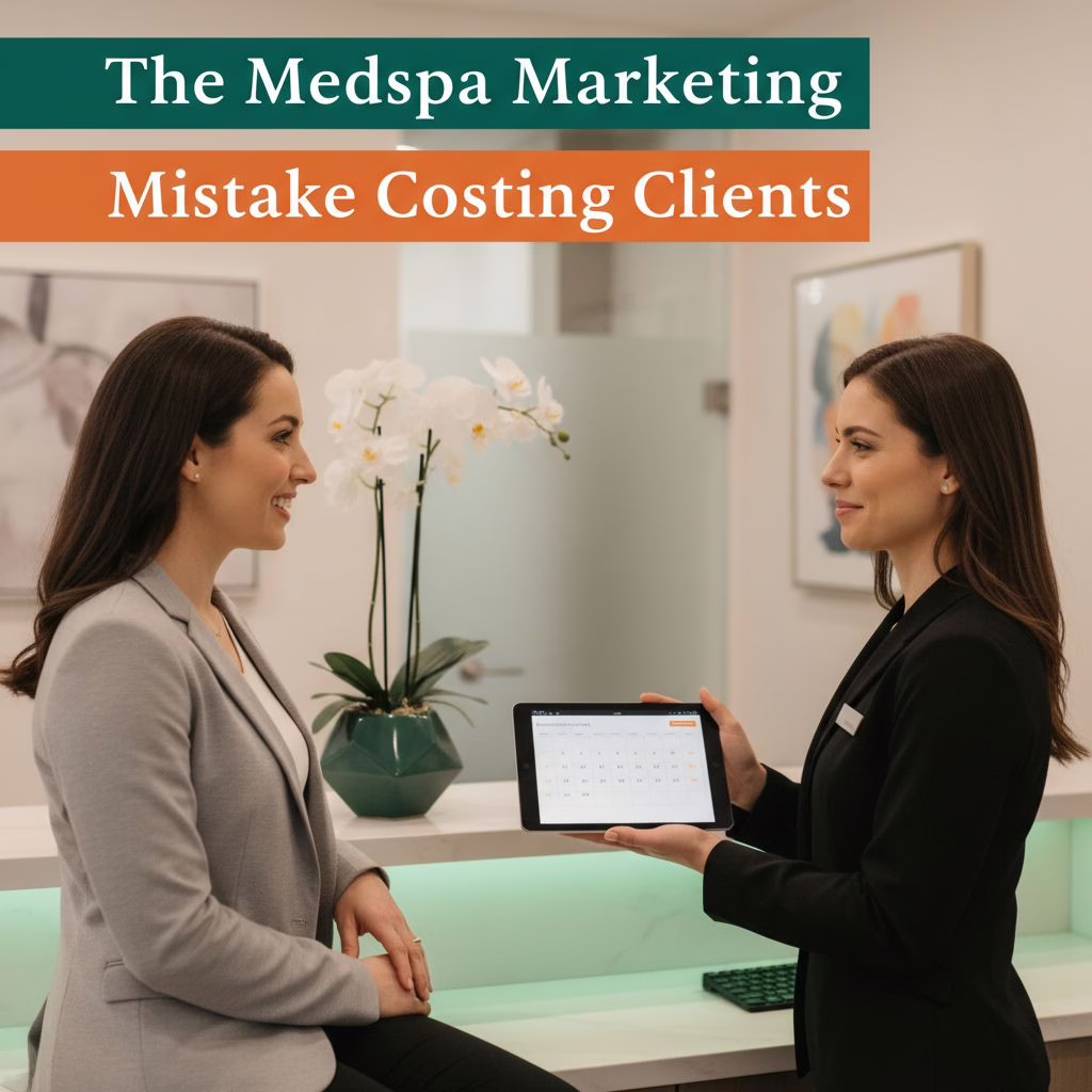 Marketing illustration: How Data-Driven Marketing Funnels Turn Medspa Leads Into Loyal Clients