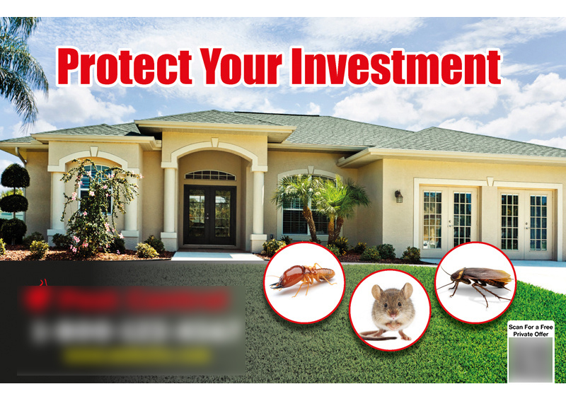 Historical direct-mail campaign artwork: Campaign Generates $45K in Contracts from “Protect Your Investment” Postcard