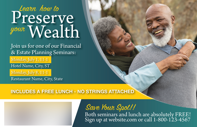 Historical direct-mail campaign artwork: Case Study: Leveraging Direct Mail to Enhance Tax Preparation Services in Florida