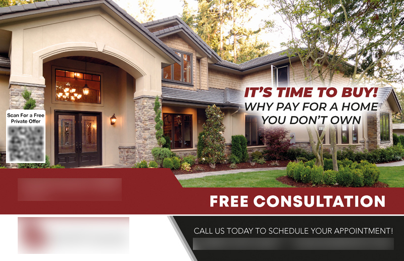 Historical direct-mail campaign artwork: Homebuyer Campaign Closes 8 Transactions and $720K in Sales Volume