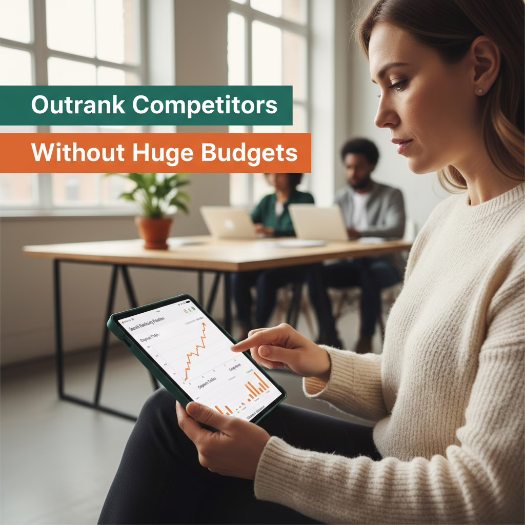 Marketing illustration: How to Outrank Competitors: Integrating SEO with Print Marketing