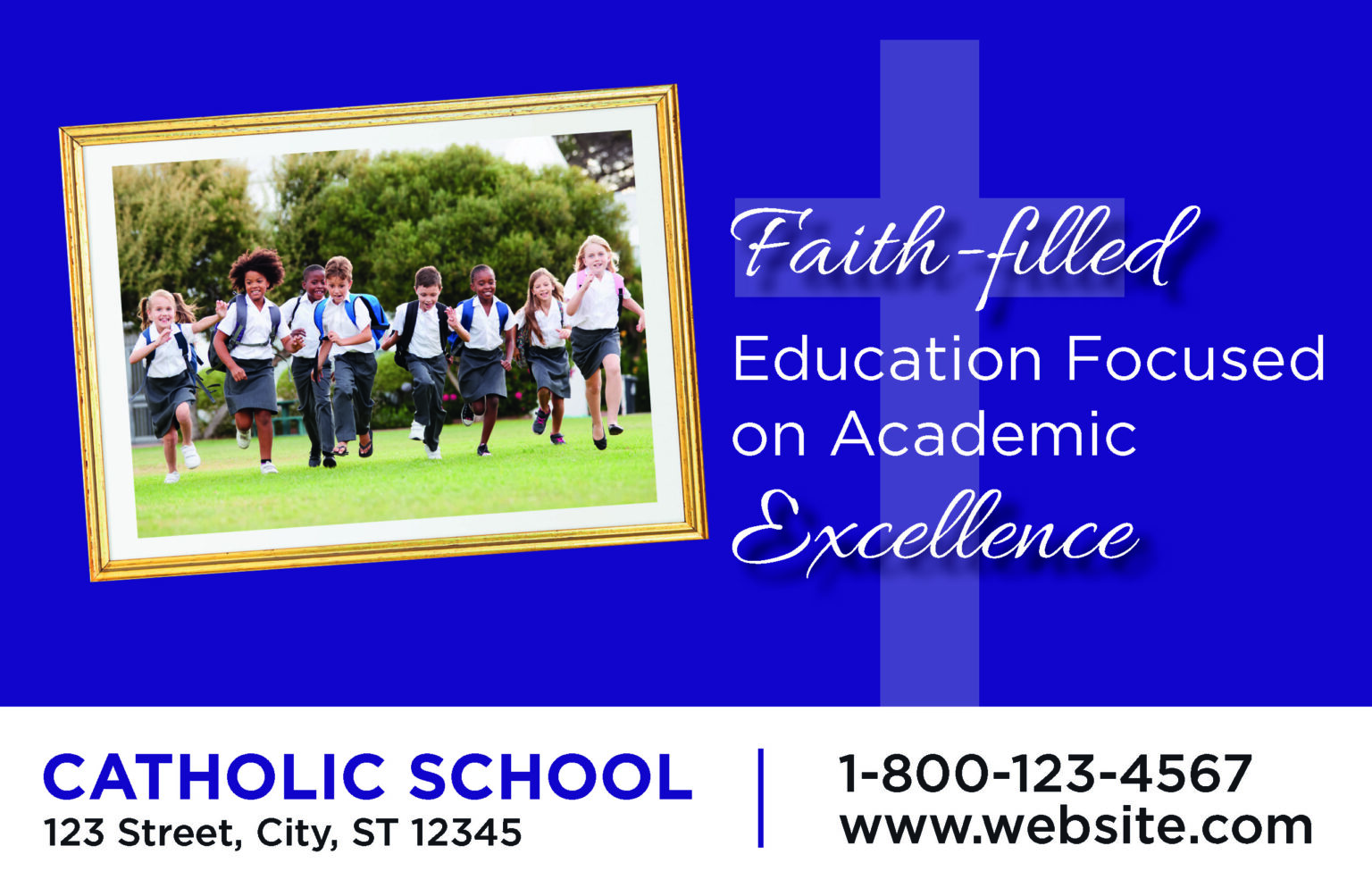 Historical direct-mail campaign artwork: Education Marketing