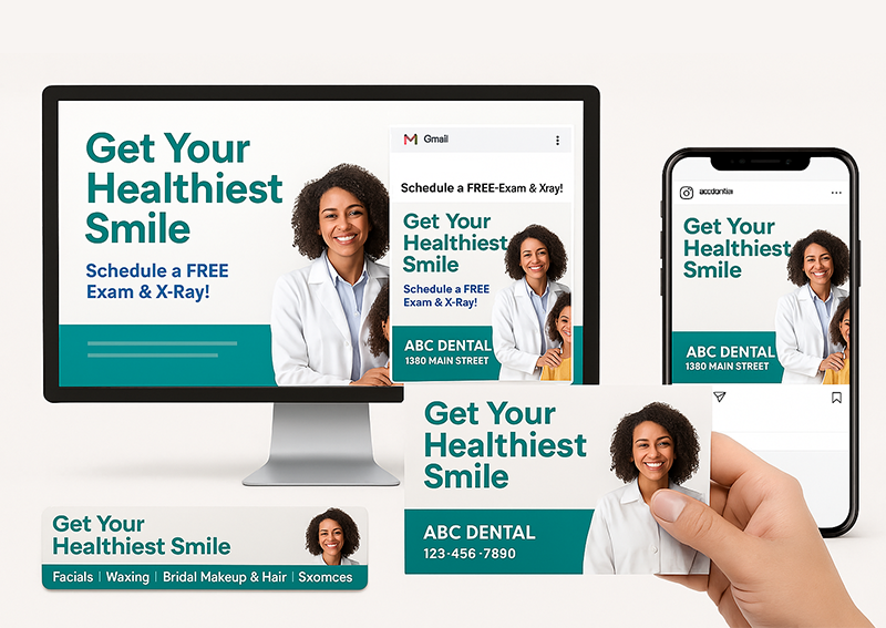 Dental campaign across print and screens