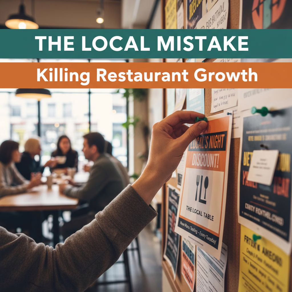 Marketing illustration: How Local Restaurants Cut Customer Acquisition Costs 40% with Print-Digital Marketing