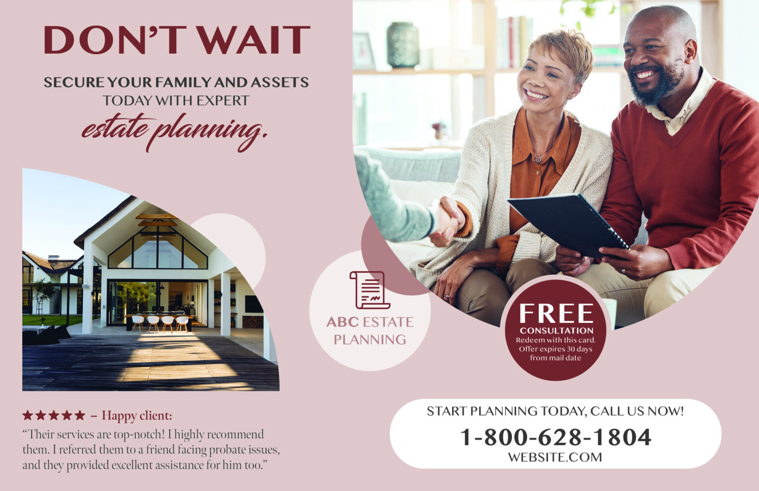 Historical direct-mail campaign artwork: Real Estate Marketing