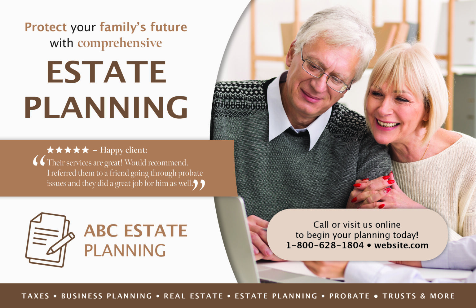 Historical direct-mail campaign artwork: Real Estate Marketing