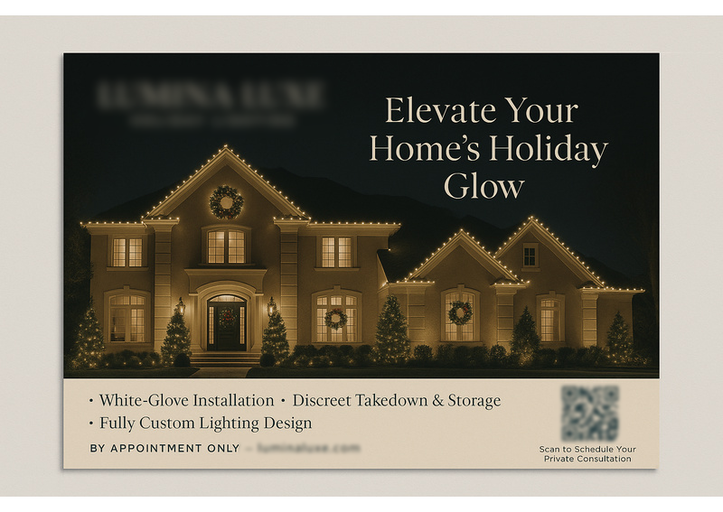 Historical direct-mail campaign artwork: Concierge Lighting Campaign Books $176K in Appointments from 34 Clients