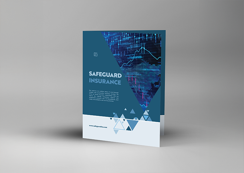 Printed insurance presentation folder