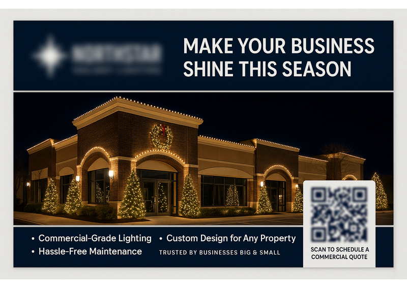 Historical direct-mail campaign artwork: Final Holiday Campaign Secures $224K in Lighting Contracts from 49 Clients