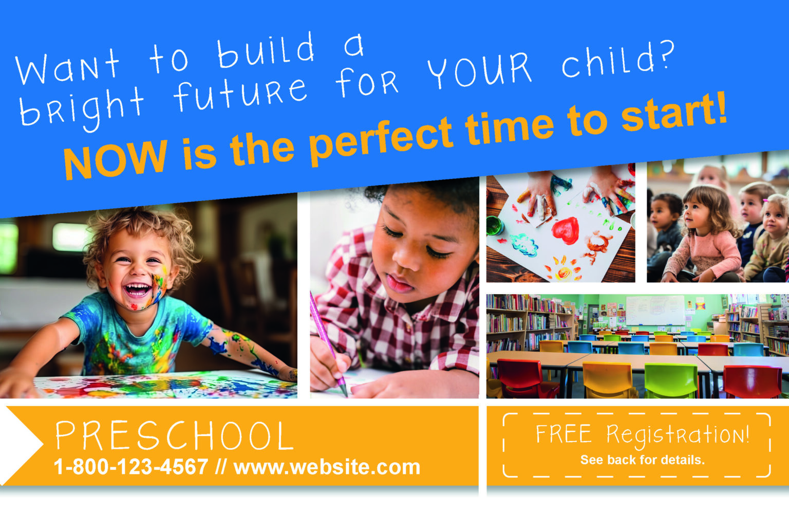 Historical direct-mail campaign artwork: Education Marketing