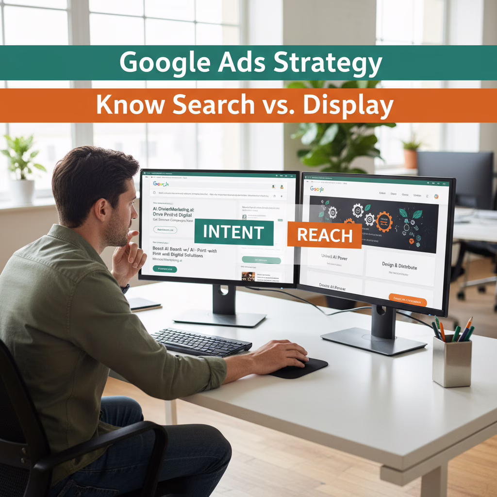 Marketing illustration: How Google Ads Drives Business Growth in 2025